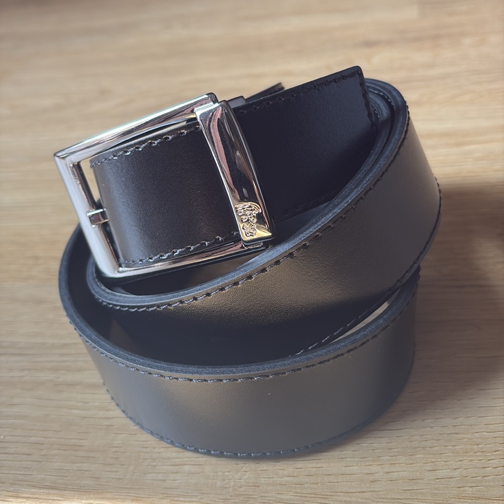 Versace Collection Leather Belt Size 48